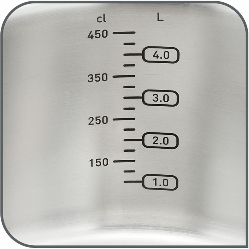 Tefal Virtuoso pot set, 7-piece, cooking pot, pot, saucepan, induction-suitable, stainless steel, E492S7