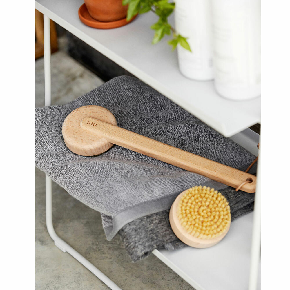 Zone Denmark Bath Brush Inu, Body Brush, Massage Brush, Shower Brush, Back Brush, Beechwood, 33 cm, 11002