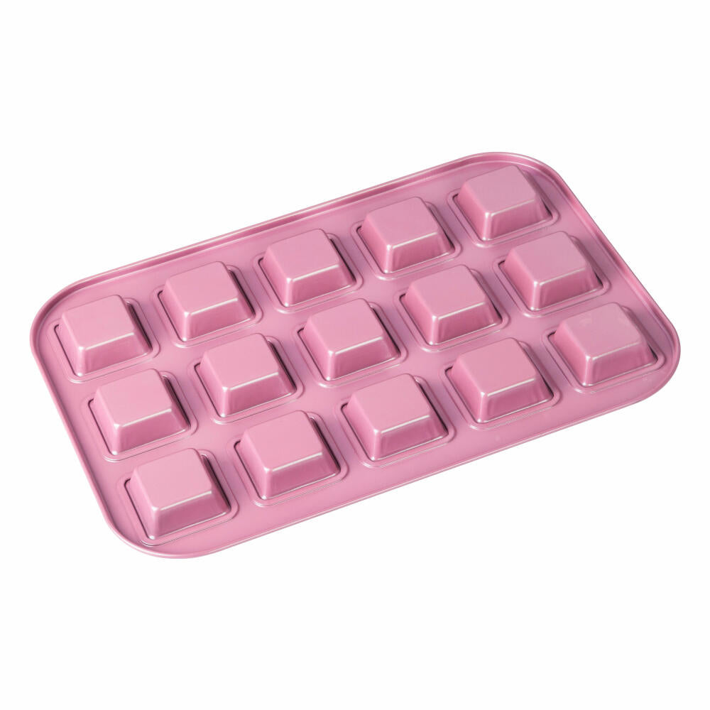 Zenker Creative Studio Snack-Backblech, Snack Backblech, Back Blech, Backform, Ilag Special, Grau / Twist Effekt Frozen Rose, L 38.5 cm, 7476