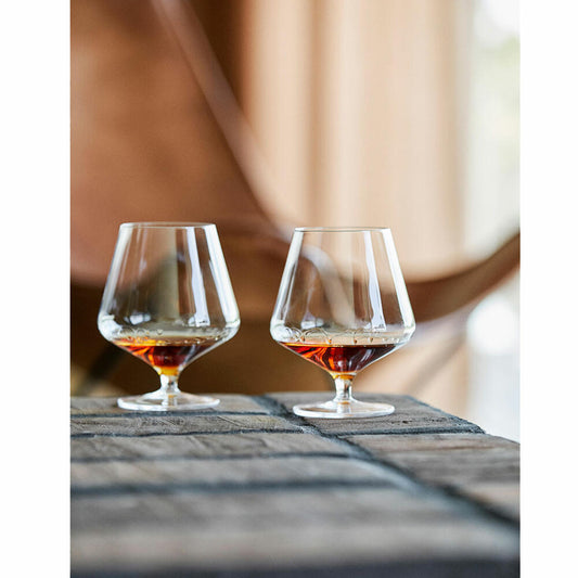 Zone Denmark Cognacglas Rocks, 2er Set, Cognac Schwenker, Brandy Glas, Kristallglas, 450 ml, 24575