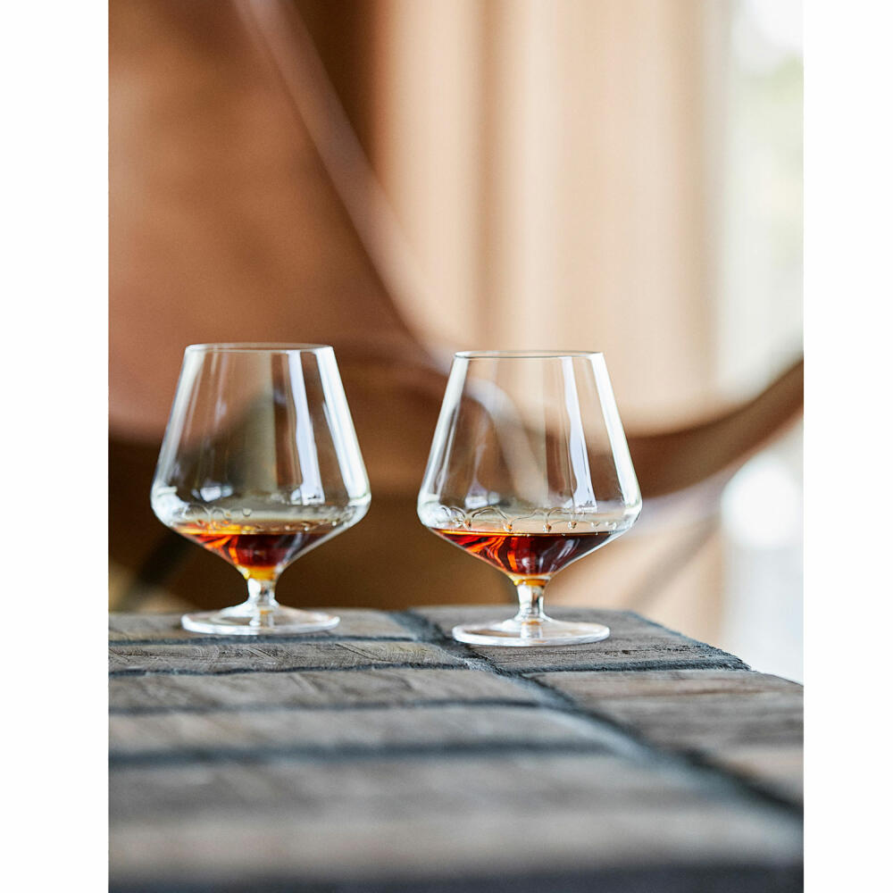 Zone Denmark Cognac Glass Rocks, set of 2, Cognac Snifter, Brandy Glass, Crystal Glass, 450 ml, 24575