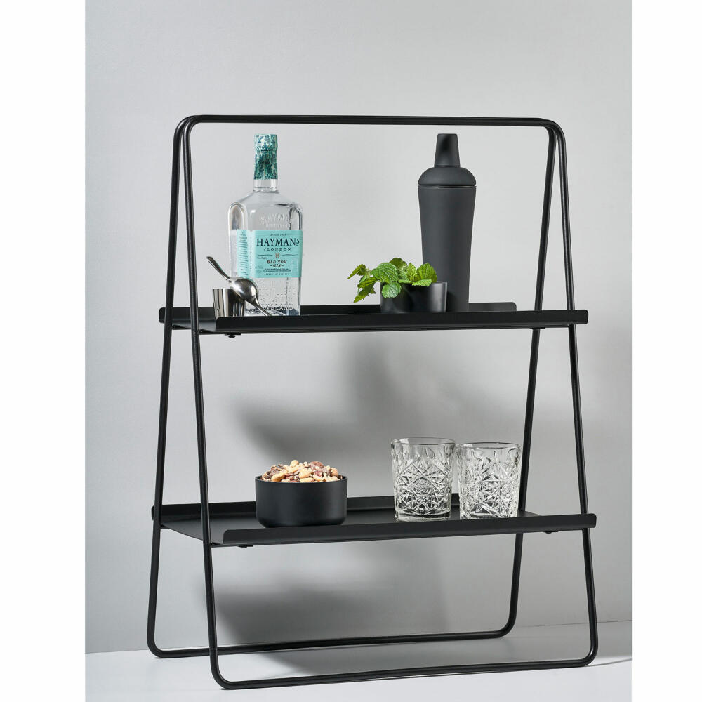 Zone Denmark Regal A-Table, side table, standing shelf, metal shelf, metal, black, H 75 cm, 331819