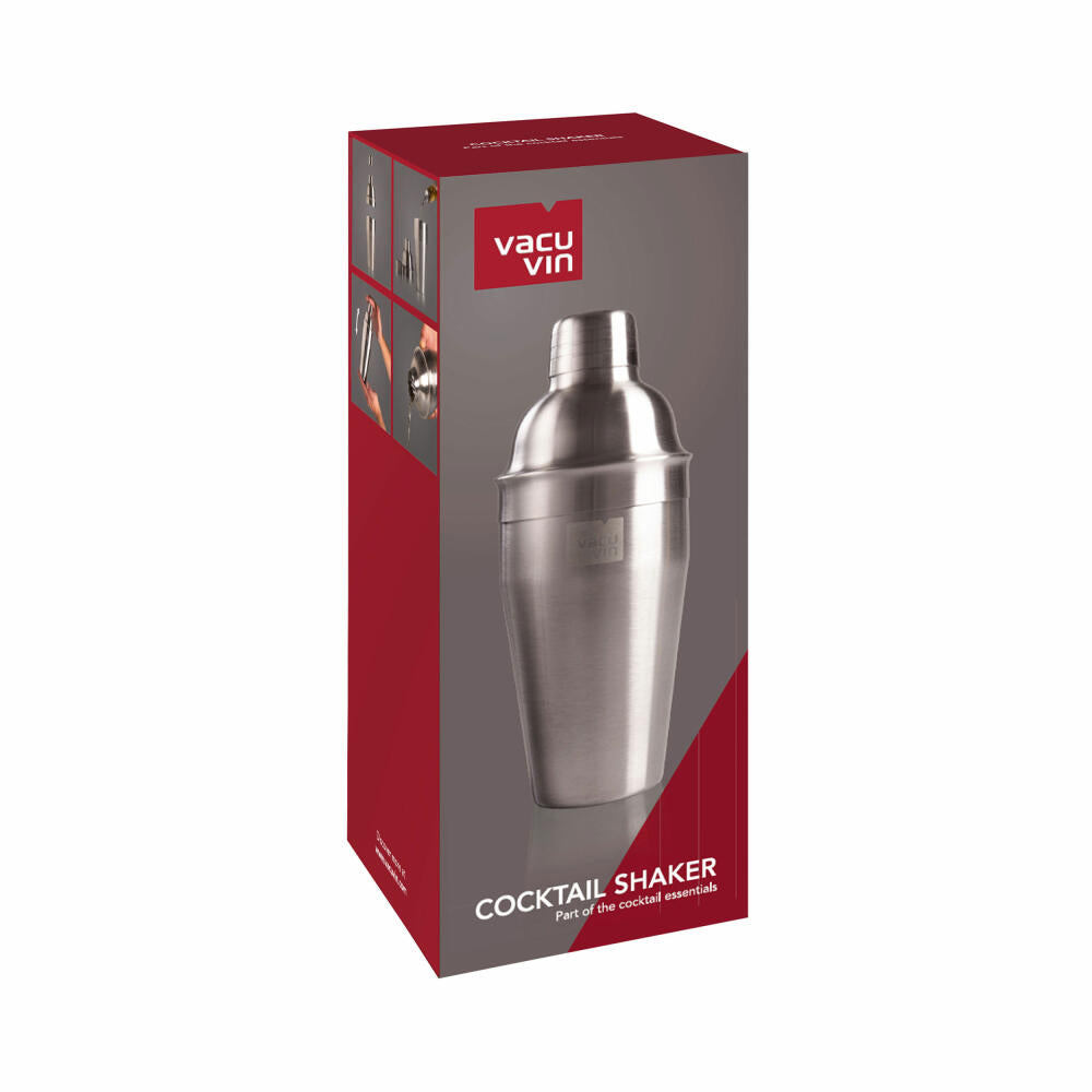 Vacu Vin Cocktail Shaker, Bar Shaker, Cocktail Mixer, Stainless Steel, Silver, 78423606