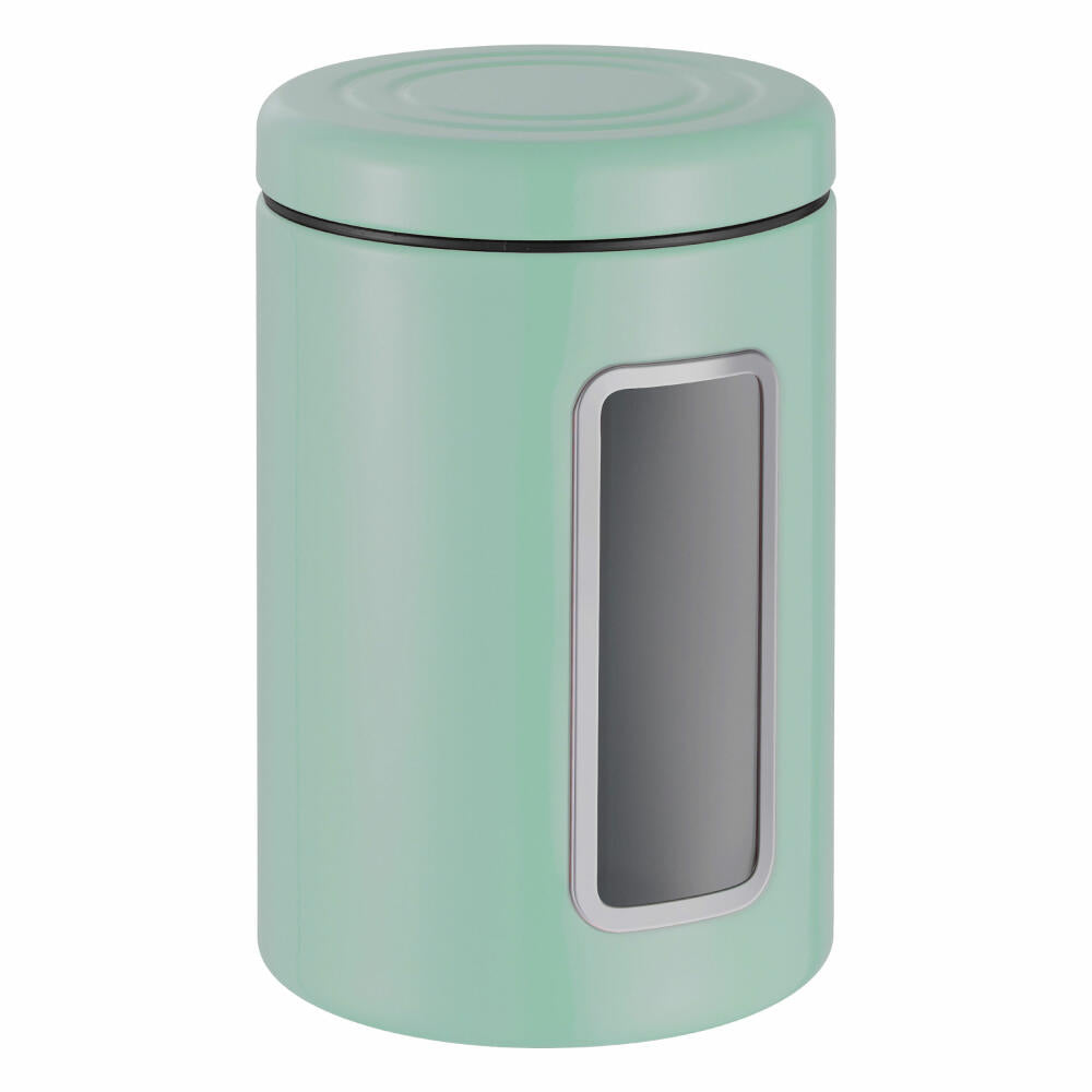 Wesco storage container, storage tin, storage container, storage container, mint, sheet steel, 321206-51