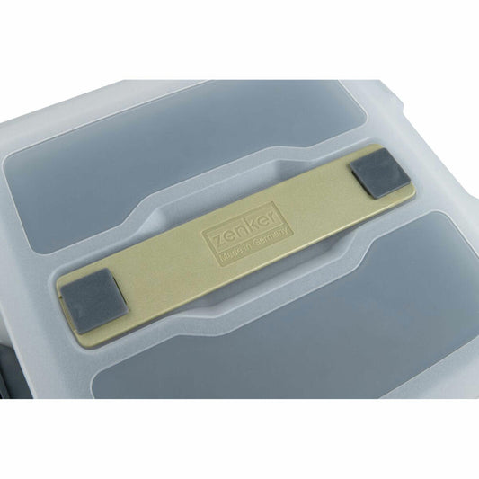 Zenker Transport Cover Bake, Click & Go, Plastic, Transparent, Sparkling Green, 30 x 30 cm, 7908