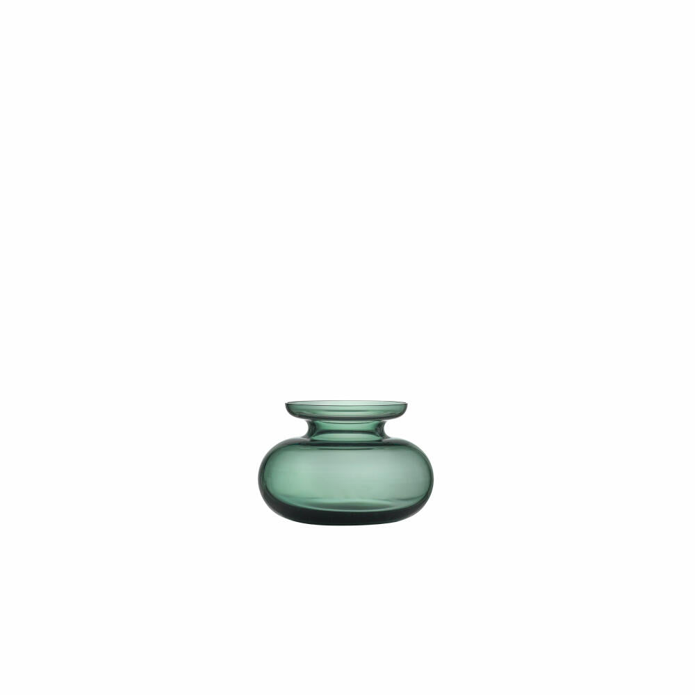 Zone Denmark Vase Inu, table vase, decorative vase, mouth-blown glass, moss green, H 25 cm, 25938