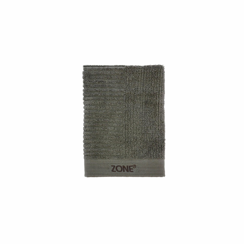 Zone Denmark Towel Classic, Bath Towel, Guest Towel, Cotton, Olive Green, 70 x 50 cm, 26443