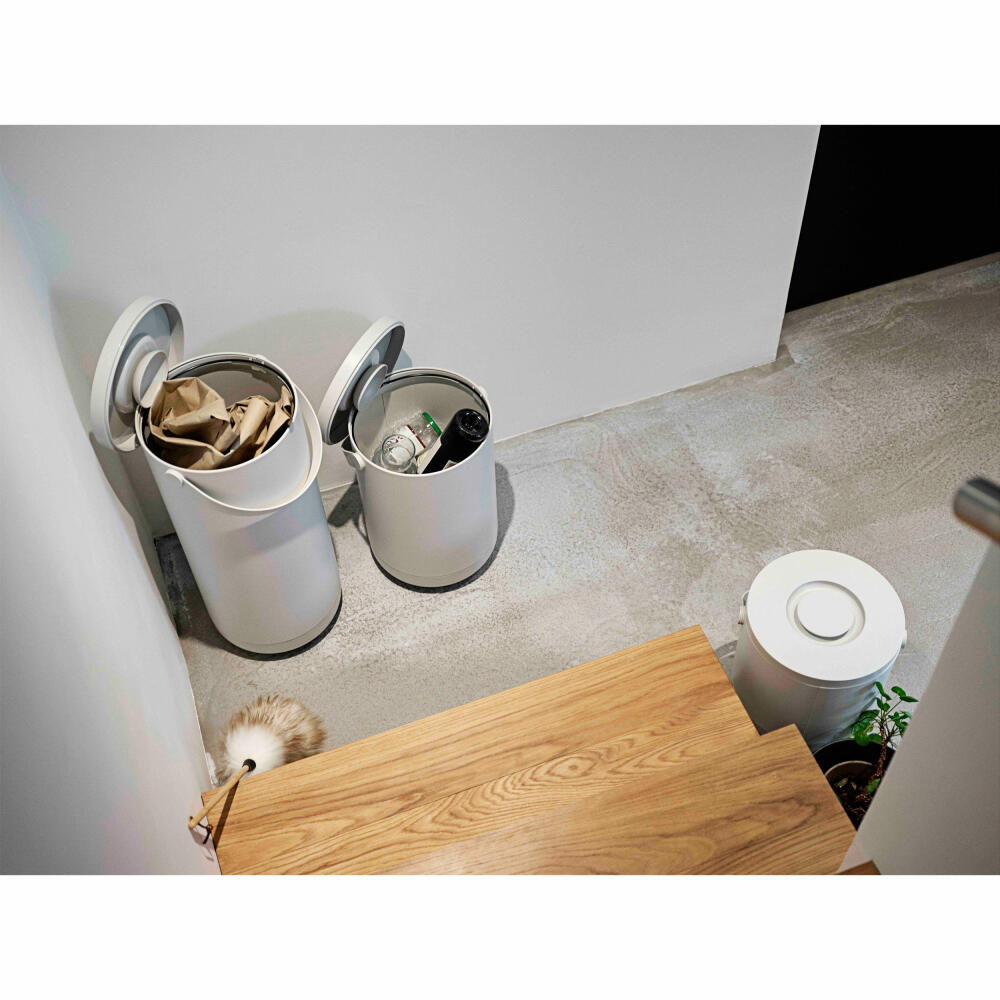 Zone Denmark Trash can Circular Set, waste bin, waste container, ABS, Warm Grey, 35 L, 26532