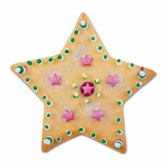 Städter Ausstecher Stern 5-zackig, Ausstechform, Plätzchenform, Keks, Plätzchen, Edelstahl, 12 cm, 050464