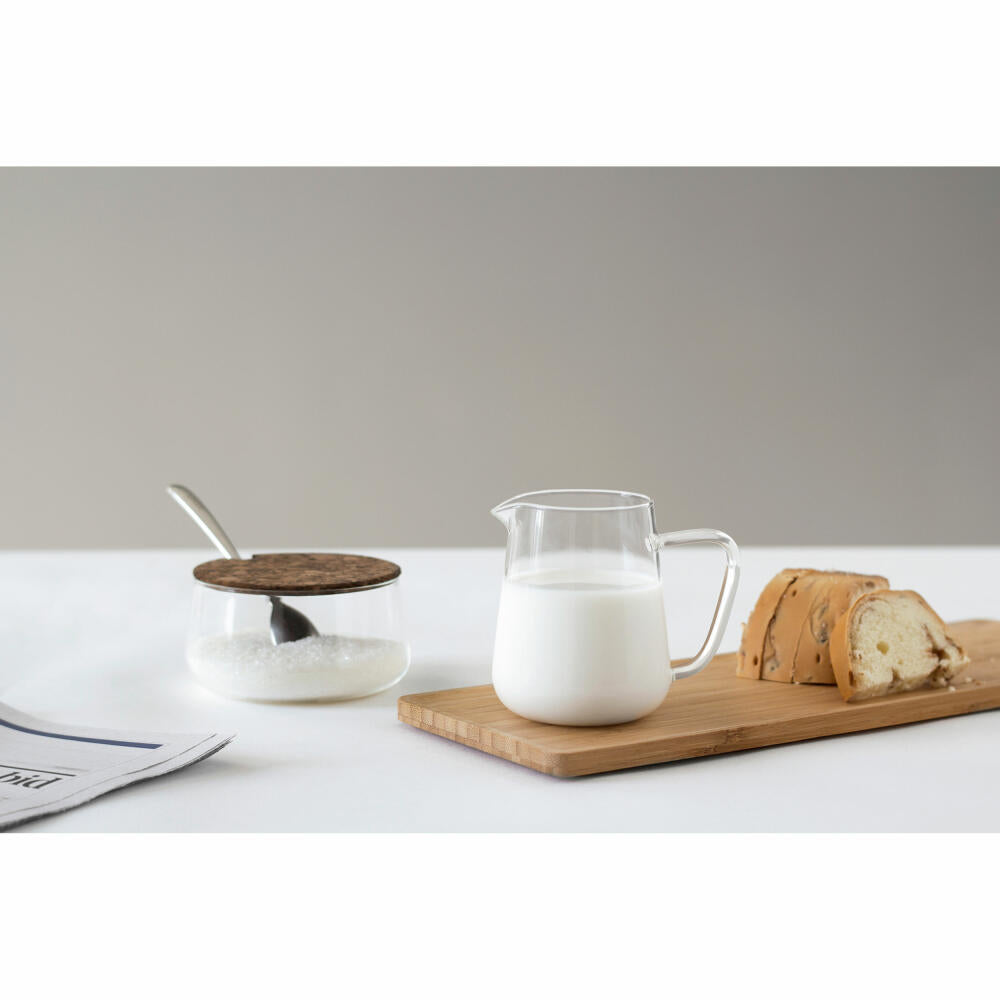 VIVA Classic milk and sugar set, 2-piece, milk jug, sugar bowl, borosilicate glass, V75700