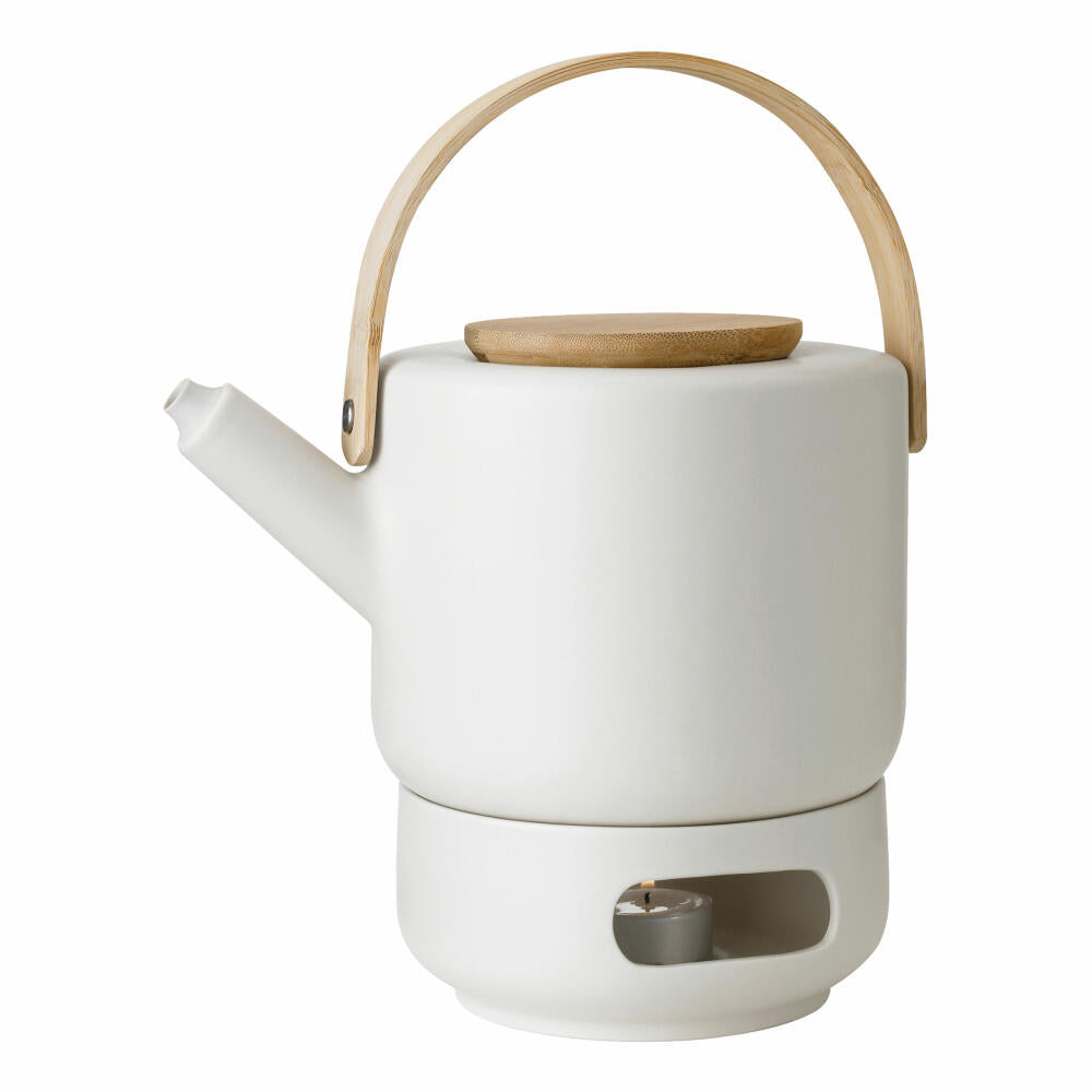 Stelton Theo Teekanne Sand, Kanne, Teebehälter, Steingut, Sandfarben, 1.25 L, x-630-1