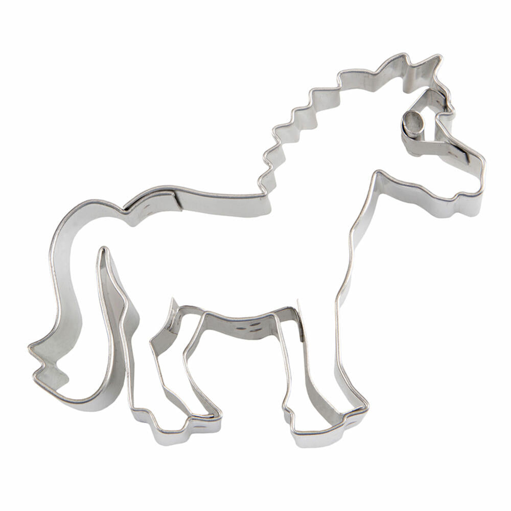 Städter embossed cookie cutter pony, cookie cutter, cookie mold, biscuit, cookies, stainless steel, 7.5 cm, 076082