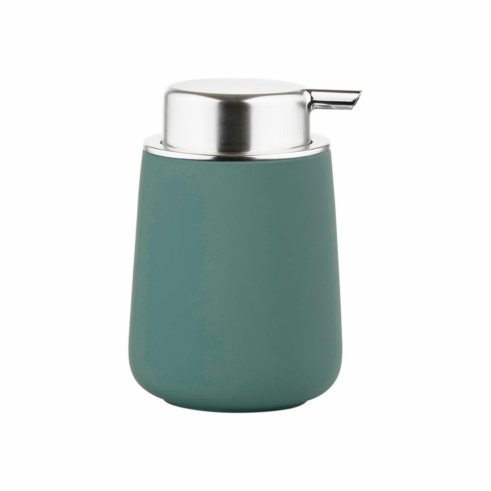 Zone Denmark Soap Dispenser Nova, Soap Dispenser, Dosing Dispenser, Porcelain, Petrol Green, 250 ml, 330156