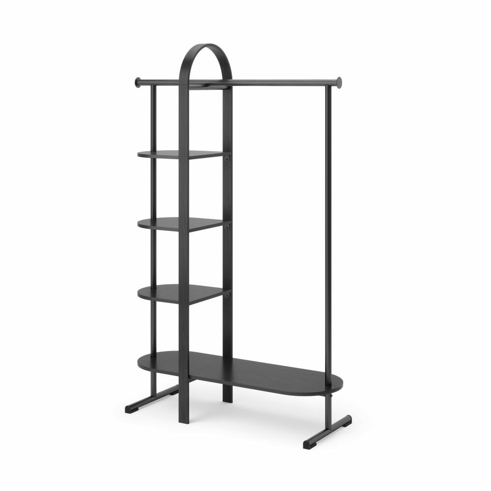 Umbra Bellwood Clothes Rack, Hallway Coat Rack with Shelf, Wood, Black, 106 x 39 x 167 cm, 1019131-040