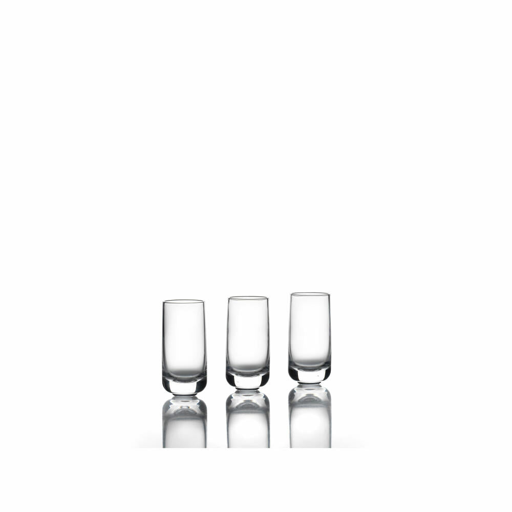 Zone Denmark Shooter Rocks, set of 3, shot glass, stamper, glass, crystal glass, H 8 cm, 10601