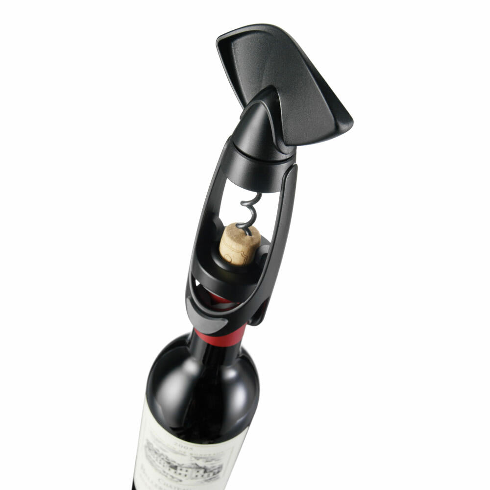 Vacu Vin Corkscrew Twister, screw corkscrew, corkscrew, bottle opener, plastic, metal, black, 68814606