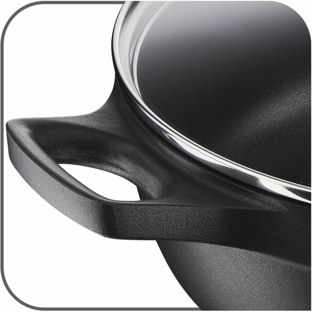 Tefal Trattoria Pro Schmorpfanne, Pfanne, Induktionsgeeignet, Aluguss, Ø 28 cm, G61237