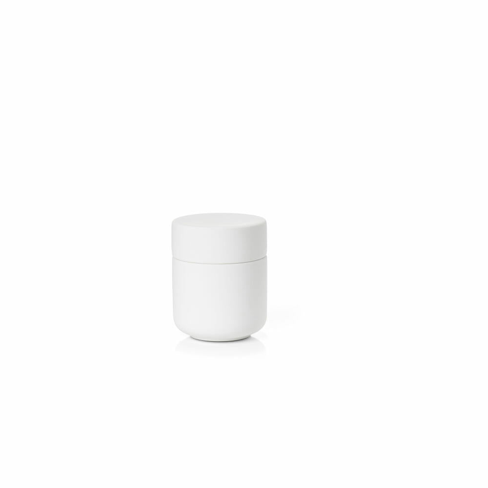 Zone Denmark Container with Lid Ume, Ceramic Container, Storage Jar, Bathroom, Stoneware, White, 15755