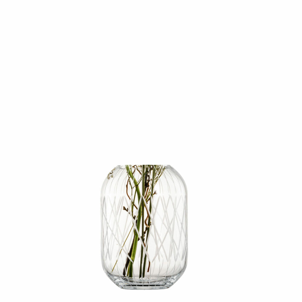 Zwiesel Glas Handmade Vase Network M, Blumenvase, Dekovase, Glas, Klar, 22.4 cm, 122632