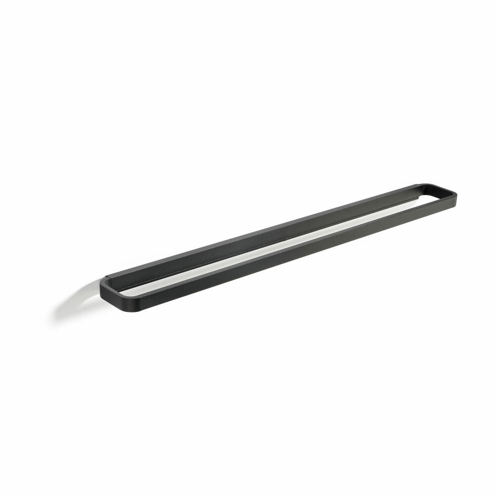 Zone Denmark Towel Holder Rim, Towel Rail, Aluminium, Black, 70 x 7.5 cm, 14640