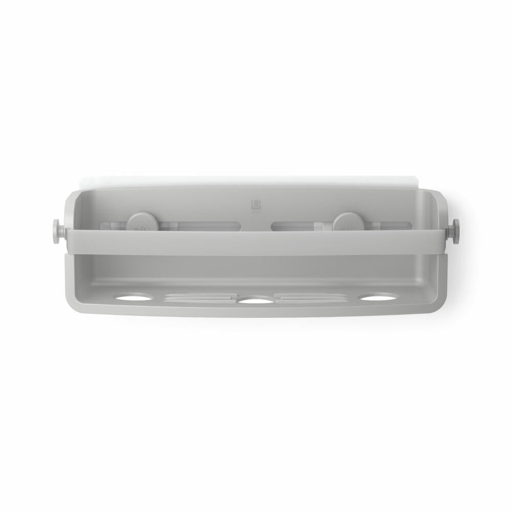 Umbra Duschablage Flex zum Kleben, Duschregal, Kunststoff, Grau, 33 x 12 x 9 cm, 1021300-918