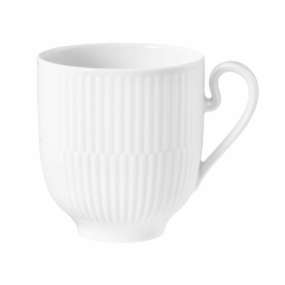 Königlich Tettau Amina mug with handle, tea cup, coffee mug, coffee cup, porcelain, white, 350 ml, 004.106279