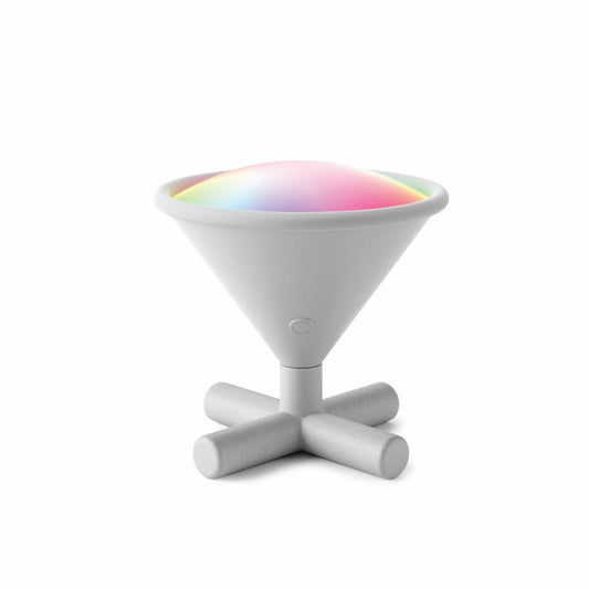 Umbra LED-Leuchte Cono, tragbare Smart-Lampe, Polypropylen, Weiß, 13 cm, 1015081-918