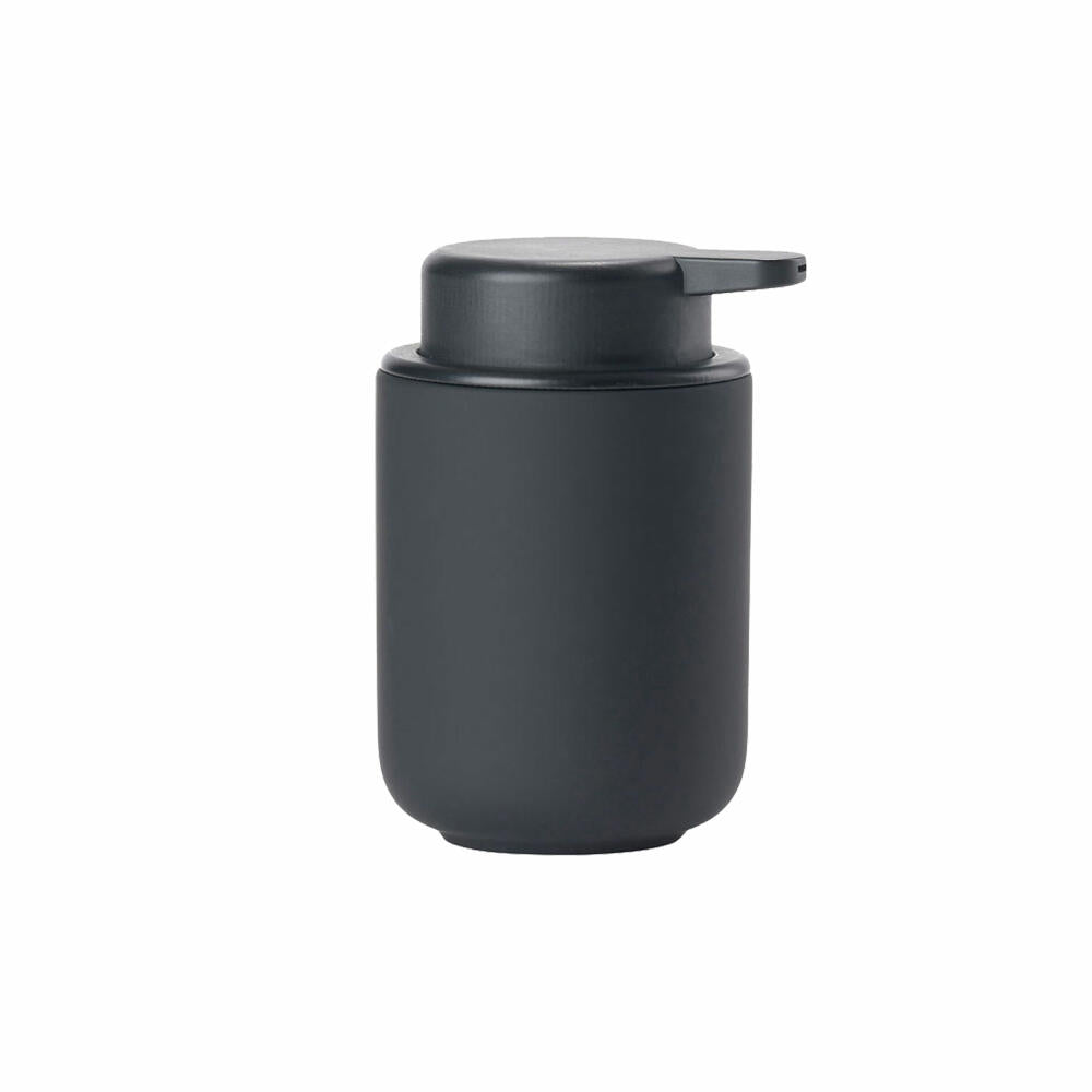 Zone Denmark Soap Dispenser Ume, Soap Dispenser, Dosing Dispenser, Stoneware, Black, 250 ml, 330393