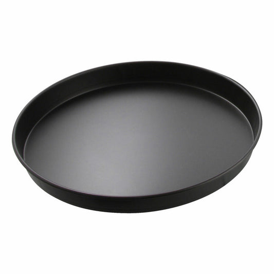 Zenker Special Countries Pizzablech Rund, Pizza Blech, Pizzabackblech, Backblech, Ilag Classic, Schwarz, Ø 24 cm, 7507