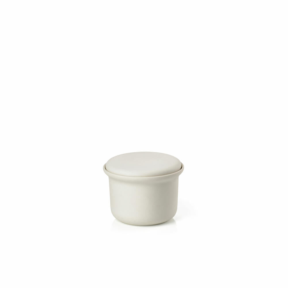 Zone Denmark Jar with Lid Inu, Ceramic Container, Storage Jar, Bathroom, Stoneware, White, 23192