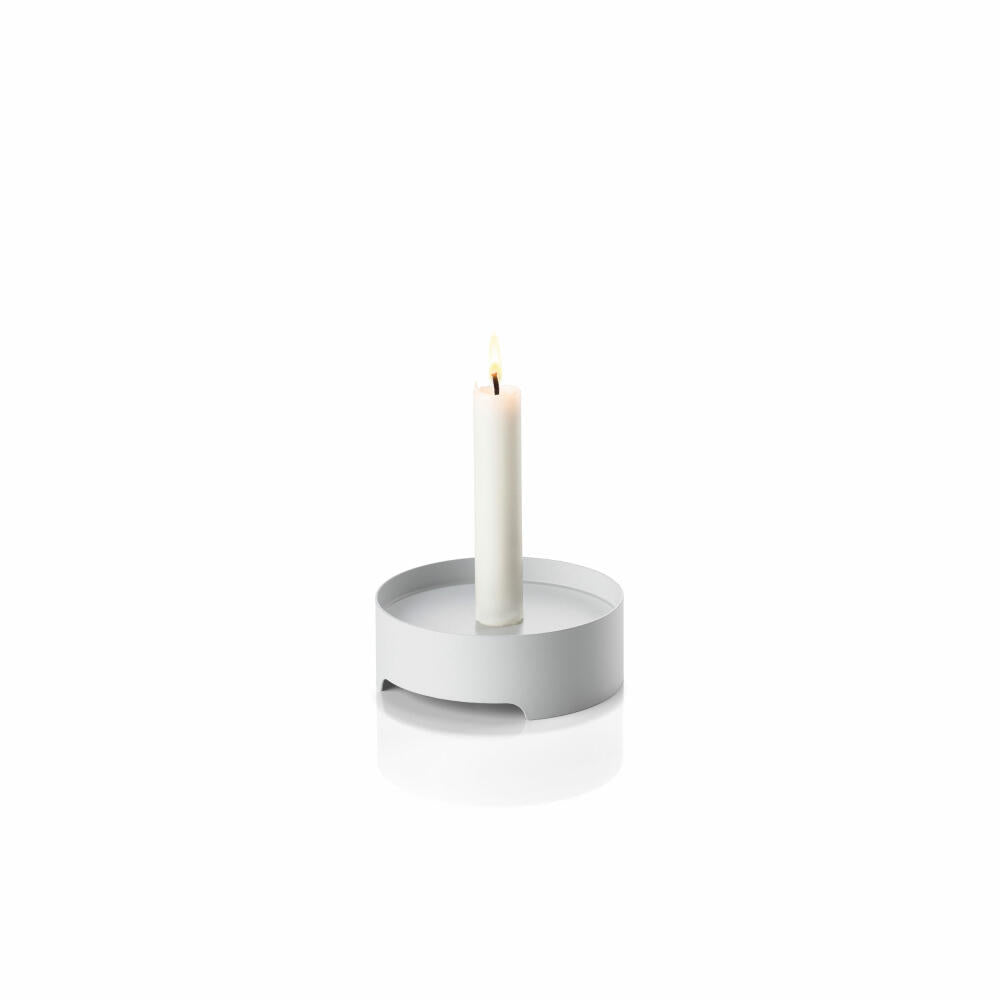 Zone Denmark Candle Holder Singles, Candlestick, Candlestick, Metal / Iron, Warm Grey, Ø 12 cm, 12379