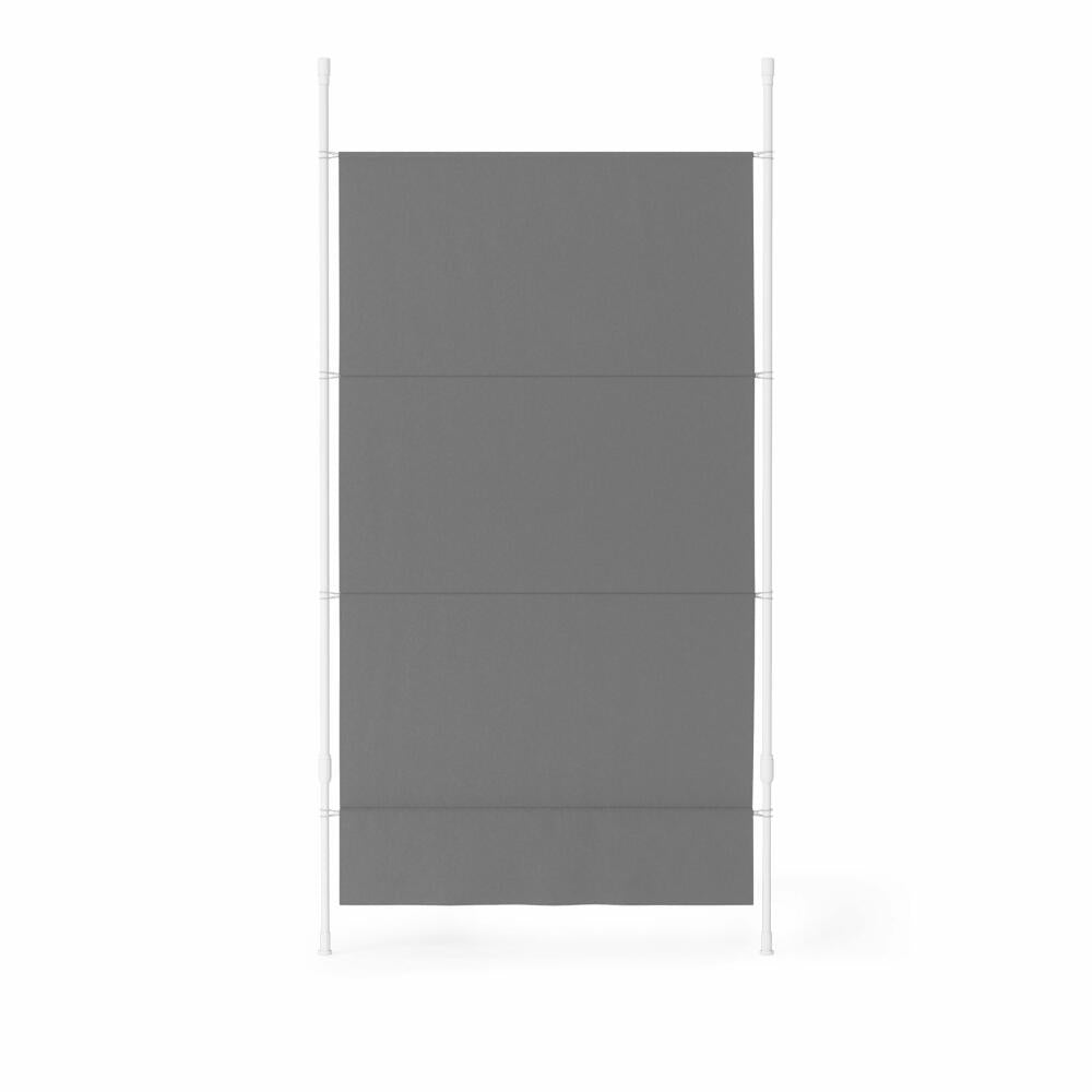 Umbra Raumteiler Anywhere mit Panel, Trennwand, Raumtrenner ohne Bohren, Polyester, Anthrazit, 1017322-149