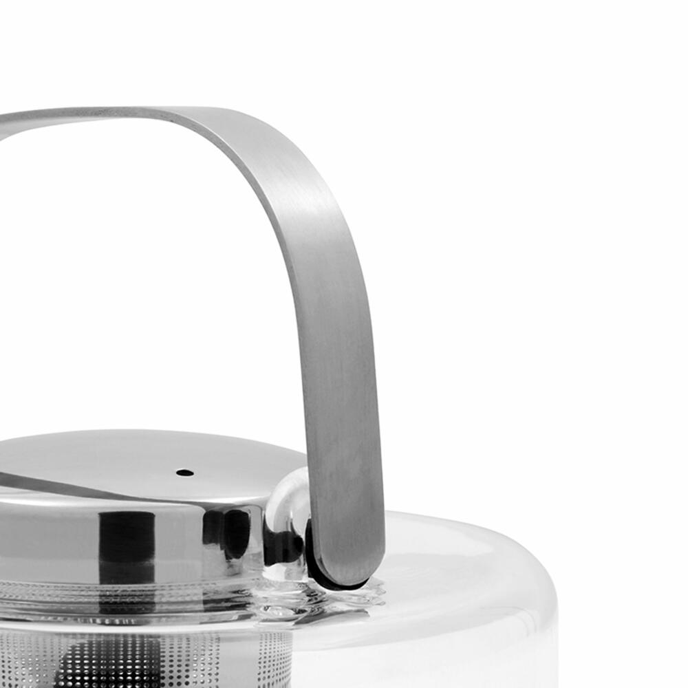 VIVA Bjorn glass teapot with strainer insert, glass jug, tea pot, borosilicate glass, 650 ml, V34301