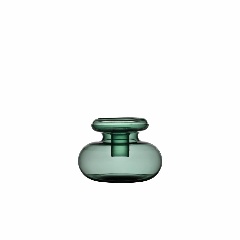 Zone Denmark Vase Inu, table vase, decorative vase, mouth-blown glass, moss green, H 33 cm, 25941