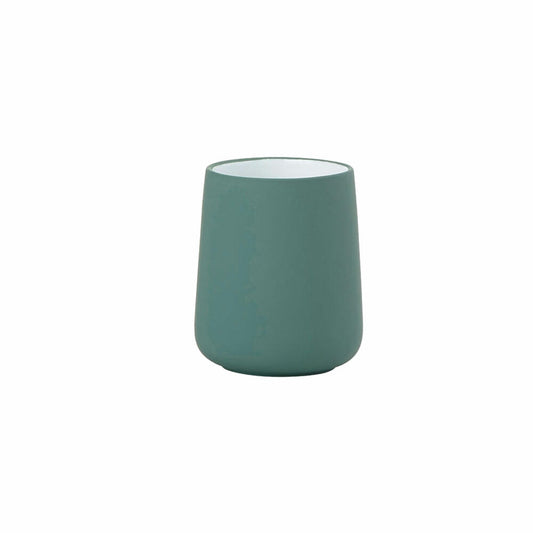 Zone Denmark toothbrush cup Nova, toothbrush cup, porcelain, petrol green, H 10 cm, 330157