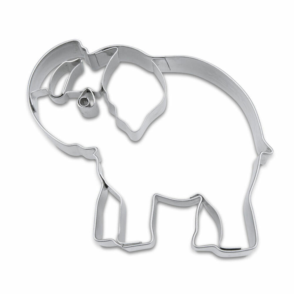 Städter embossed cookie cutter elephant, cookie cutter, cookie mold, biscuit, biscuits, stainless steel, 8 cm, 184220