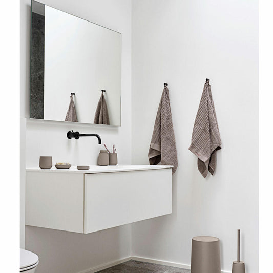 Zone Denmark Pedaleimer Nova, Treteimer, Mülleimer, Kosmetikeimer, Badeimer, ABS, Taupe, 3 L, 28089