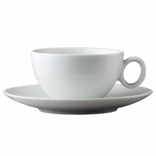 Thomas Loft Teetasse mit Untertasse, Porzellan, Weiß, Spülmaschinenfest, 250 ml, 2-tlg., 14640
