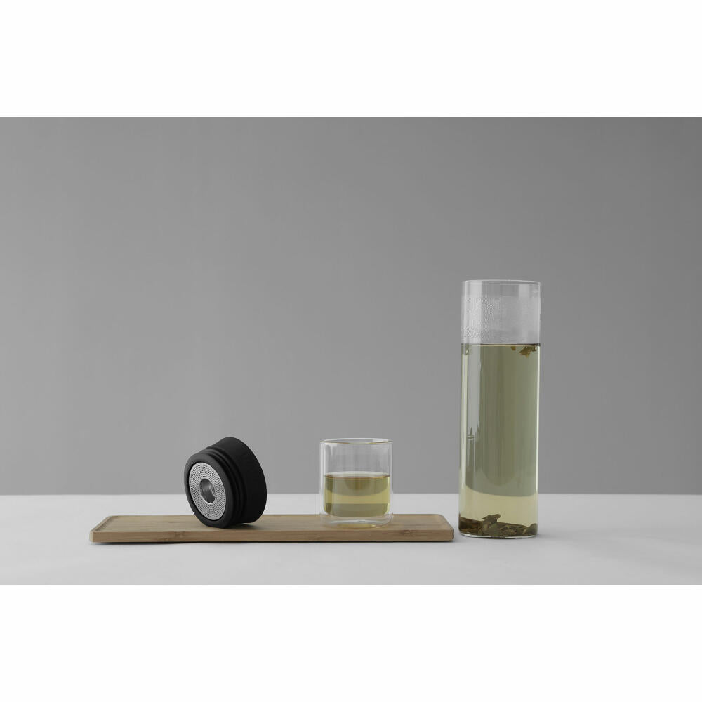 VIVA Minima glass carafe with filter for cold brew tea, carafe, teapot, jug, borosilicate glass, 1 L, V76901