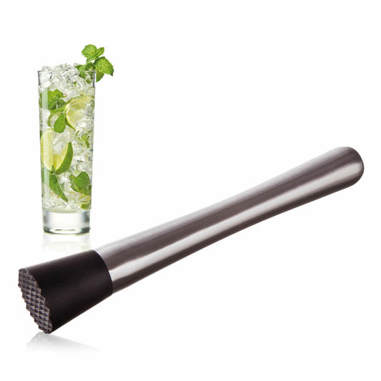 Vacu Vin cocktail muddler, drink muddler, cocktail crusher, bar accessories, plastic, stainless steel, silver, black, 78545606