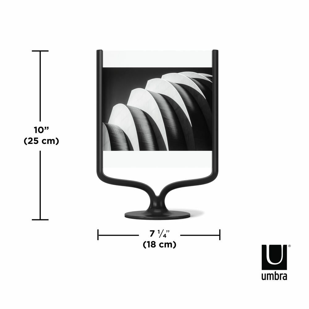 Umbra Bilderrahmen Wishbone, für 10x15 und 13x18 cm Fotos, Schwarz, 1020820-040