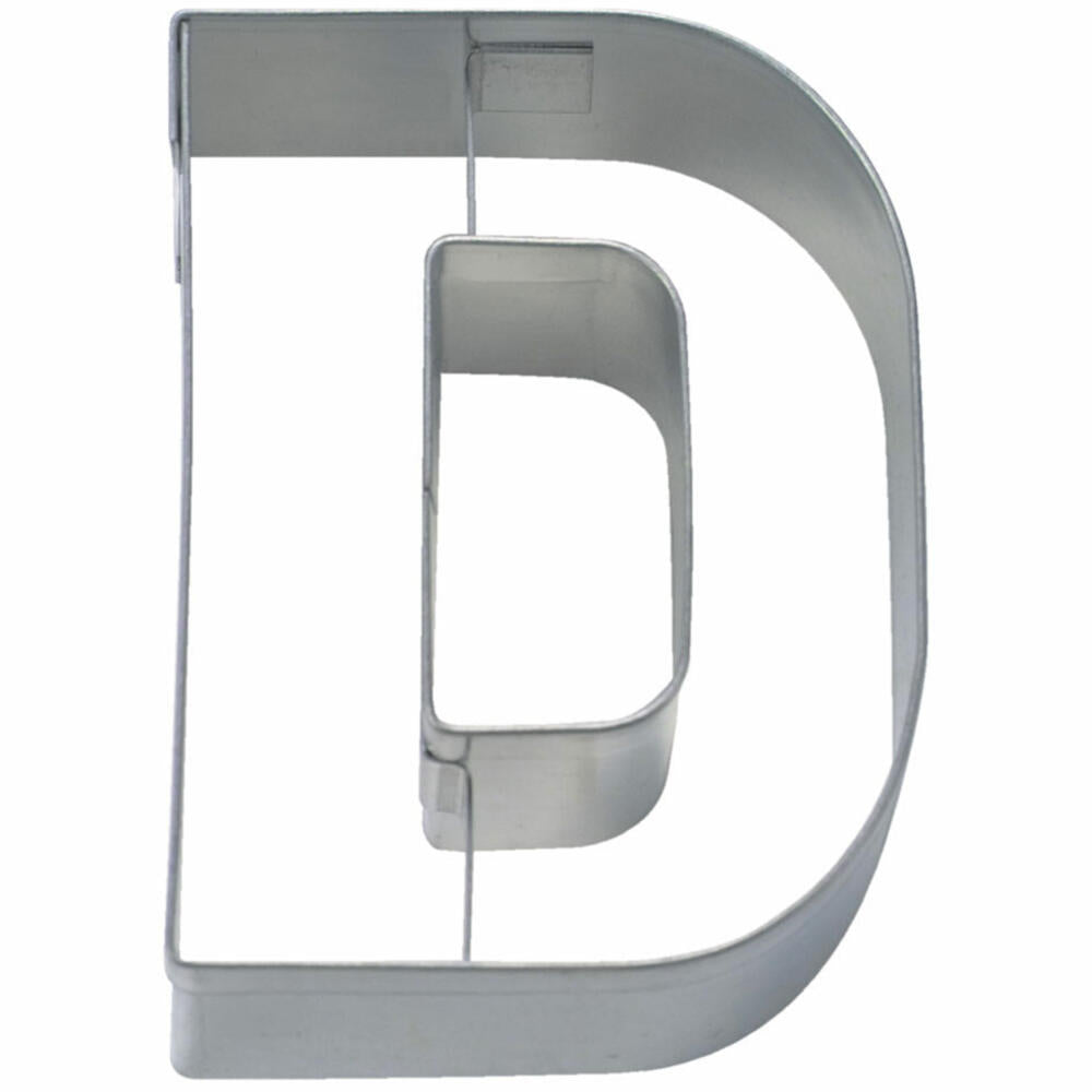 Städter cookie cutter letter D, cookie cutter, cookie mold, biscuit, cookies, stainless steel, 6.5 cm, 112735