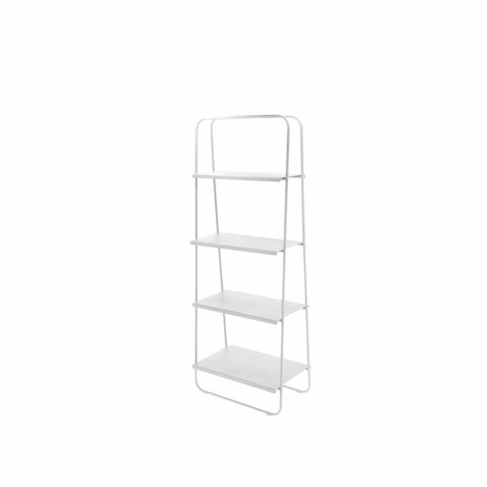 Zone Denmark Regal A-Bookshelf, bookcase, standing shelf, metal shelf, metal, soft grey, H 140.7 cm, 15387