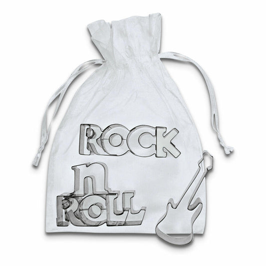 Städter Ausstecher Rock n Roll Set 3-tlg., Ausstechform, Plätzchenform, Keks, Plätzchen, Weißblech , 7 - 7.5 cm, 001923