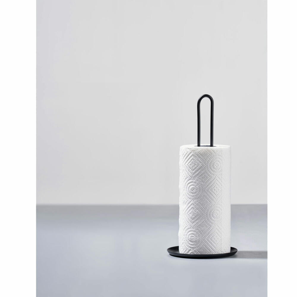 Zone Denmark Kitchen Roll Holder Singles, Paper Roll Holder, Kitchen Paper Holder, Metal / Iron, Black, 330464