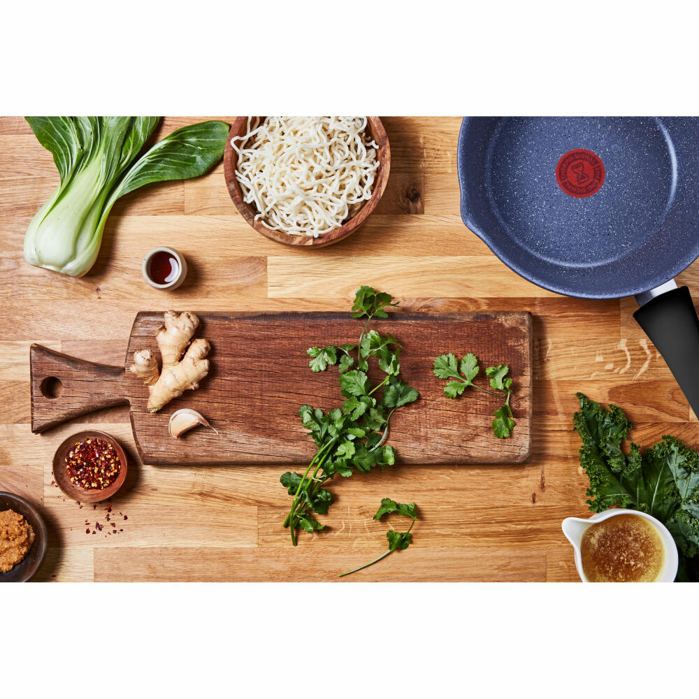 Tefal Natural Force multi-pan, wok pan, frying pan, pan, induction-suitable, aluminum, Ø 26 cm, G28677