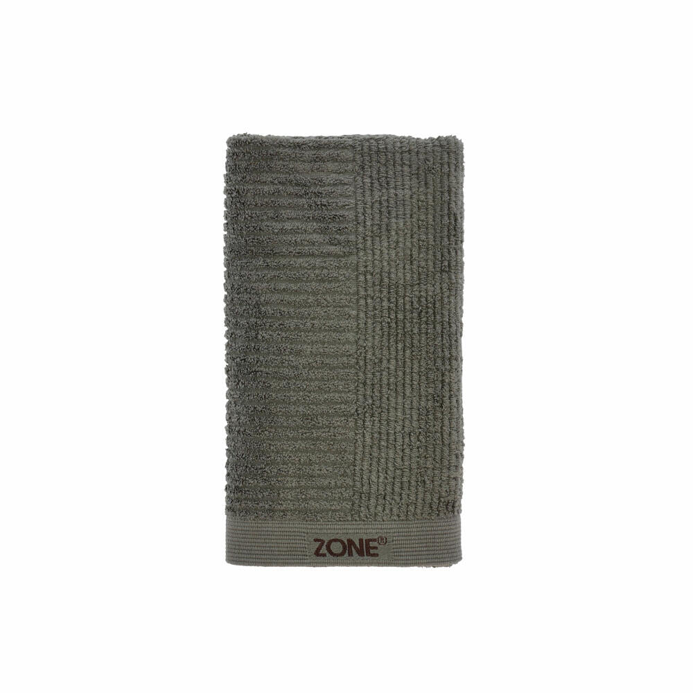 Zone Denmark Towel Classic, Bath Towel, Shower Towel, Cotton, Olive Green, 100 x 50 cm, 26445