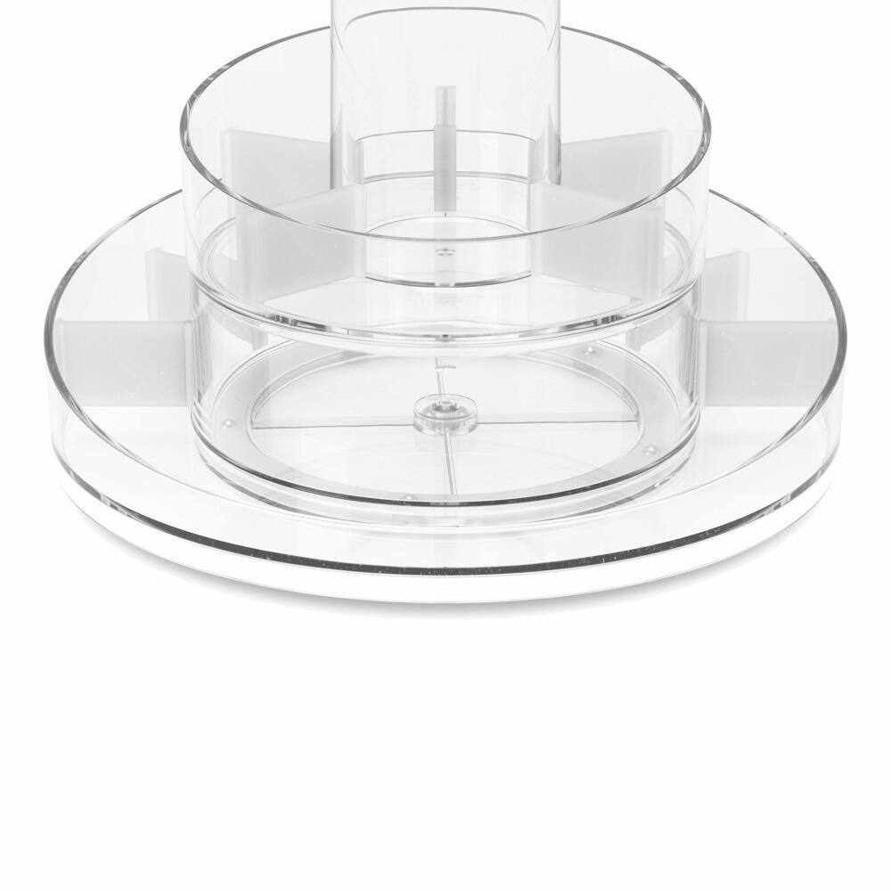 Umbra Organizer Cascada, Aufbewahrung für Kosmetik und Makeup, 2-stufig, Transparent, 1016325-165