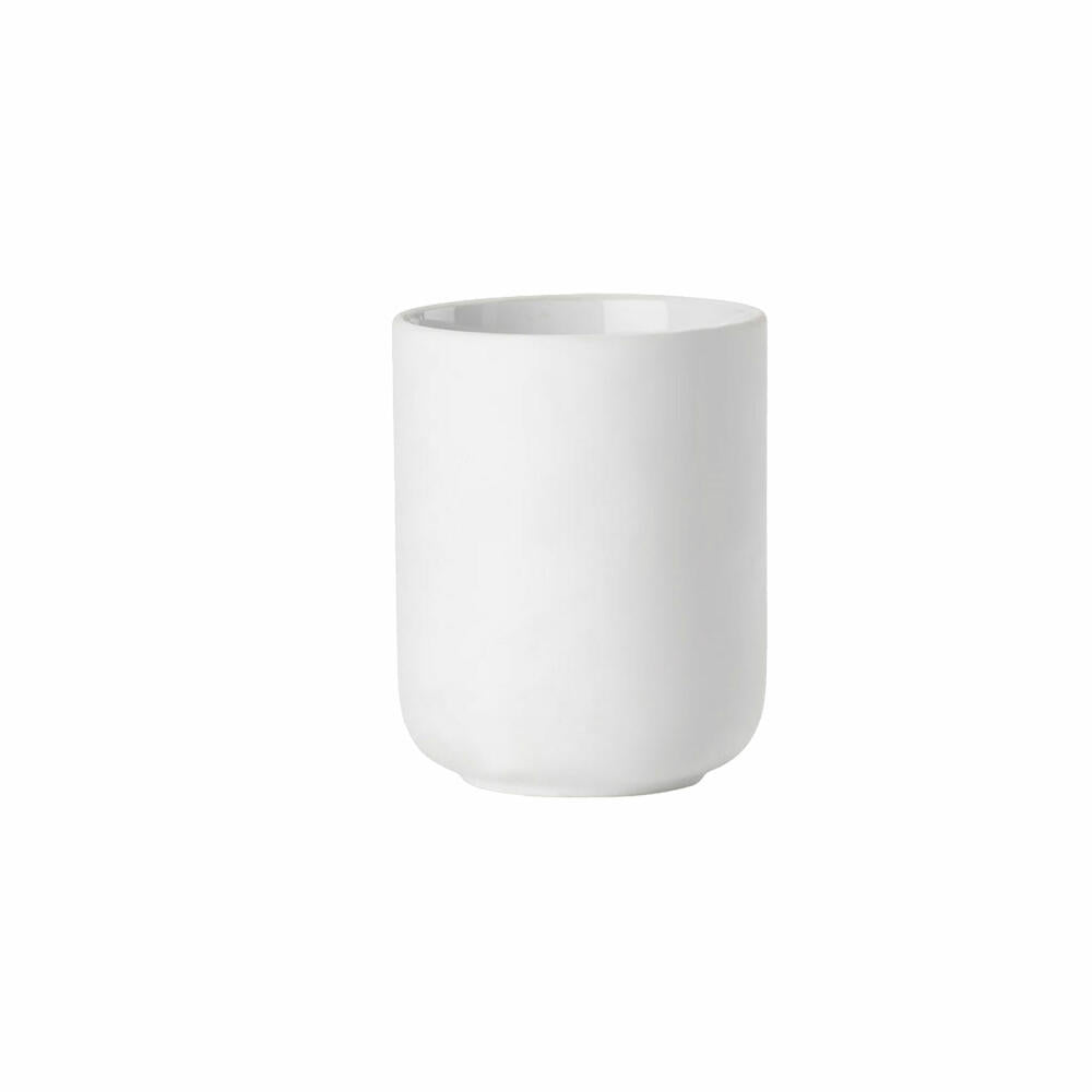 Zone Denmark toothbrush cup Ume, toothbrush cup, stoneware, white, H 10.3 cm, 330399