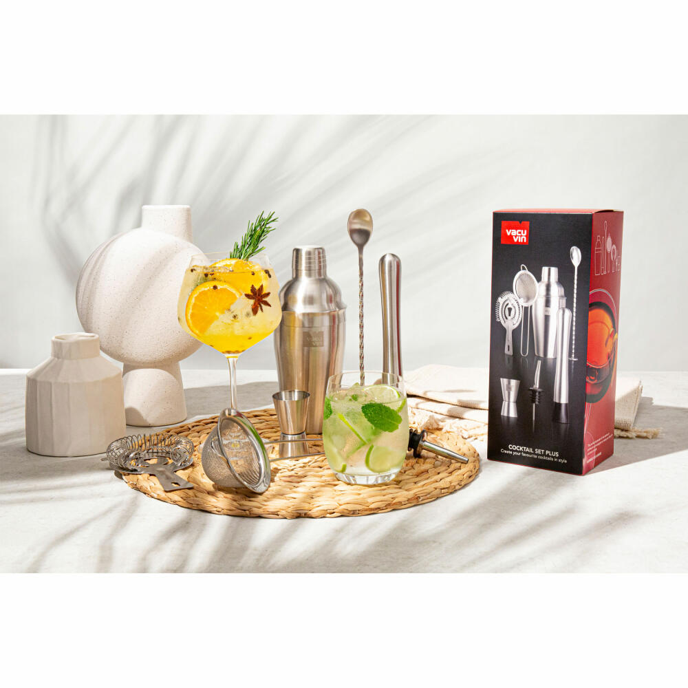 Vacu Vin Cocktail Set Plus 7-piece, cocktail and home bar accessories, 7889361